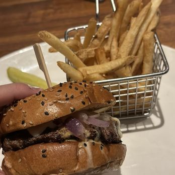 Yard House - Truffle Cheese Burger - New American Near Me - Irvine, California Yard House - Truffle Cheese Burger - New American Near Me - Irvine, California
