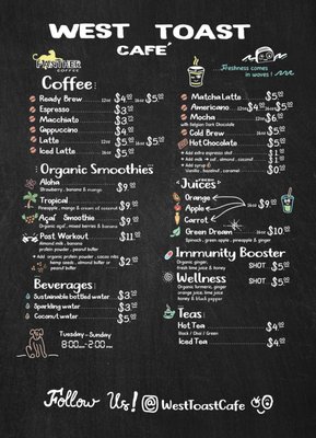 Menu photo 6 West Toast Cafe San Clemente, CA Menu photo 6 West Toast Cafe San Clemente, CA