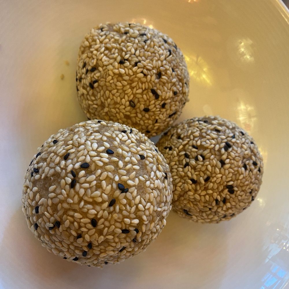 Qi Austin - Sesame balls - delicious they come in 4 - Dim Sum Near Me - Austin, Texas Qi Austin - Sesame balls - delicious they come in 4 - Dim Sum Near Me - Austin, Texas