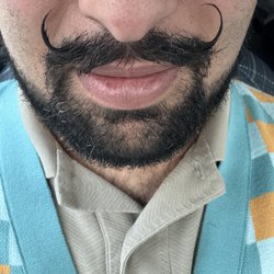 Amazing mustache trim and detailing.