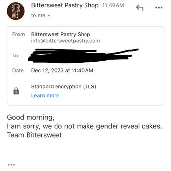 Bittersweet Pastry Shop - Here is their accommodating email. - Bakeries Near Me - Chicago, Illinois Bittersweet Pastry Shop - Here is their accommodating email. - Bakeries Near Me - Chicago, Illinois