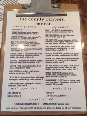 Menu photo 5 The County Canteen Picton, ON