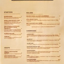 Seasalt Alaskan Bar & Grill - Lunch Menu from May 20, 2022