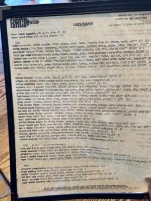 Menu photo 7 Bacari GDL Glendale, CA