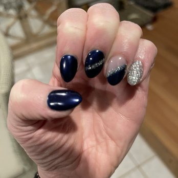 T & C Nails and Spa - Perfect to go with my velvet navy Xmas eve dress . - Nail Salons Near Me - Foxborough, Massachusetts T & C Nails and Spa - Perfect to go with my velvet navy Xmas eve dress . - Nail Salons Near Me - Foxborough, Massachusetts