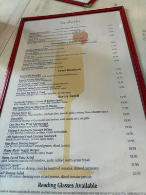 Menu photo 1 Sarabeth's Key West Key West, FL Menu photo 1 Sarabeth's Key West Key West, FL