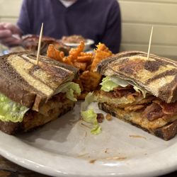 Millstone Restaurant & Country Store - Fried green tomato BLT sandwich