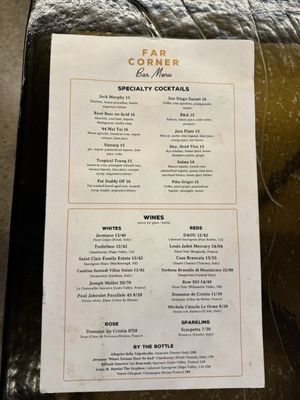 Menu photo 1 Far Corner San Diego, CA Menu photo 1 Far Corner San Diego, CA