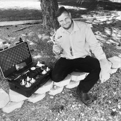 Gare's Garden - ISA Certified Arborist, Gary, with the Arbor jet tree injection system