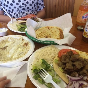 Gyro Grill Middle-Eastern Cuisine - Two gyro plates and baba ghanoush. - Middle Eastern Near Me - Ocala, Florida Gyro Grill Middle-Eastern Cuisine - Two gyro plates and baba ghanoush. - Middle Eastern Near Me - Ocala, Florida