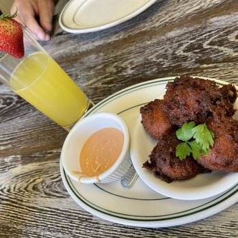 J & M's Midtown Cafe - Corn hush puppies - Breakfast & Brunch Near Me - Santa Rosa, California J & M's Midtown Cafe - Corn hush puppies - Breakfast & Brunch Near Me - Santa Rosa, California