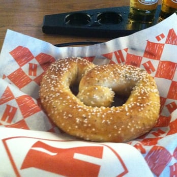 Harpoon Brewery - Get the IPA Cheese and Roasted Pepper Aoili dipping sauce for your pretzel - Breweries Near Me - Boston, Massachusetts