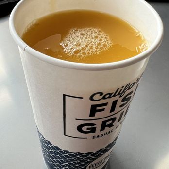 California Fish Grill - Sea salt mango juice - Seafood Near Me - Costa Mesa, California