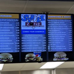 Strike Zone - Menu