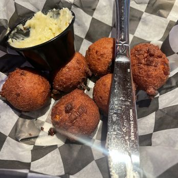 North Banks Restaurant & Raw Bar - Hush puppies with jalapeño honey butter - Seafood Near Me - Corolla, North Carolina