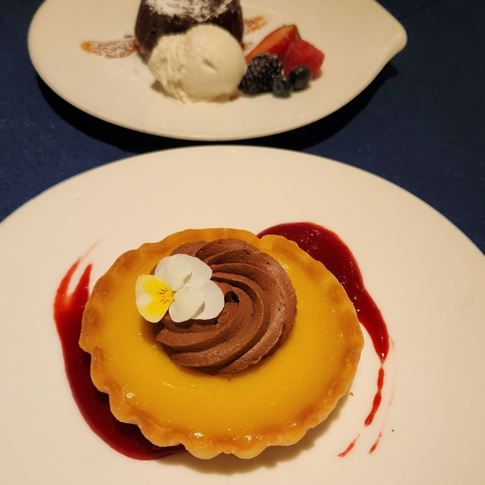 Pamplemousse Grille - Passion fruit tart - New American Near Me - Solana Beach, California