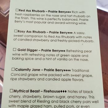 Grapes & Grinds - Wine menu - Wineries Near Me - Keystone, South Dakota
