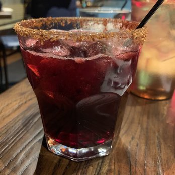 Los Cuernos - Margarita de Jamaica (Hibiscus flavored marg) - Mexican Near Me - Jersey City, New Jersey Los Cuernos - Margarita de Jamaica (Hibiscus flavored marg) - Mexican Near Me - Jersey City, New Jersey
