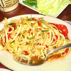 Thai Garden - Lao papaya salad - medium spice
