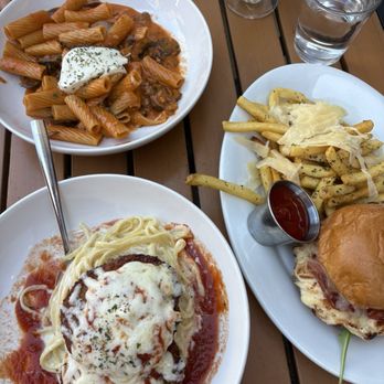 Forno Kitchen + Bar - Eggplant Parmesan, Chicken Saltimbocca (with parm fries), Pasta Forno - everything was so so good! - Breakfast & Brunch Near Me - Columbus, Ohio Forno Kitchen + Bar - Eggplant Parmesan, Chicken Saltimbocca (with parm fries), Pasta Forno - everything was so so good! - Breakfast & Brunch Near Me - Columbus, Ohio