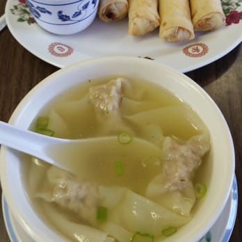 Thai and Chinese Restaurant - Small wonton soup and shrimp rolls! - Thai Near Me - Panhandle, Texas Thai and Chinese Restaurant - Small wonton soup and shrimp rolls! - Thai Near Me - Panhandle, Texas