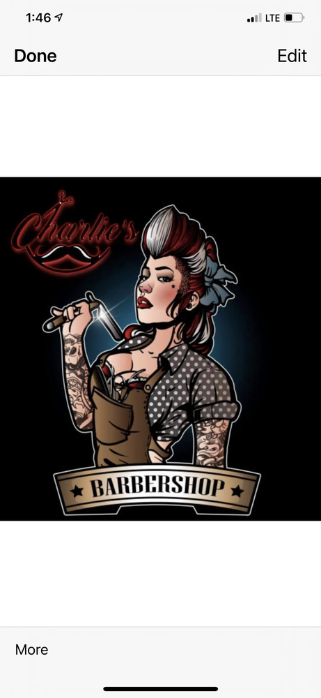 Charlie’s Barbershop Logo