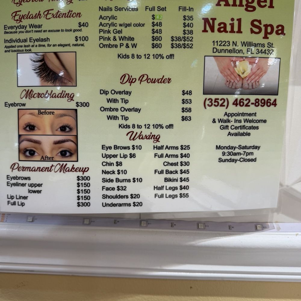 Angel Nail Spa - Eyebrow Services Near Me - Dunnellon, Florida Angel Nail Spa - Eyebrow Services Near Me - Dunnellon, Florida