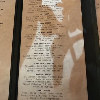 FINKA Table & Tap - Cocktail menu so creative! - Asian Fusion Near Me - Miami, Florida FINKA Table & Tap - Cocktail menu so creative! - Asian Fusion Near Me - Miami, Florida