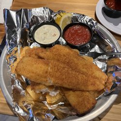 Angell Brothers - Double flounder with tater tots