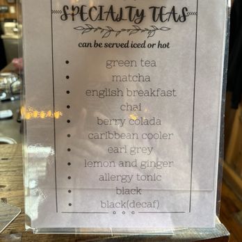 Lucedale Coffee House - Menu - Coffee & Tea Near Me - Lucedale, Mississippi