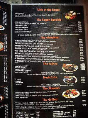 Menu photo 4 El Fogón Playa del Carmen, ROO Menu photo 4 El Fogón Playa del Carmen, ROO
