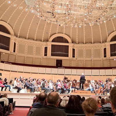 Photo of Chicago Symphony Center - Chicago, IL, US. Main level with beautiful Beathoven music