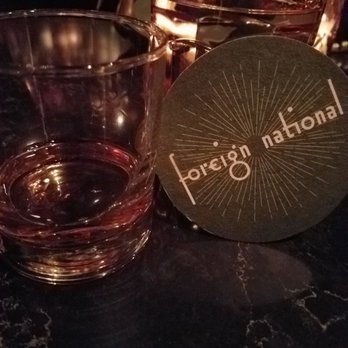 Foreign National - Coaster and booze. Always neat. - Cocktail Bars Near Me - Seattle, Washington