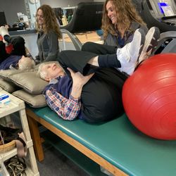 Strive Physical Therapy at Northfield - My husband with Nikki!
