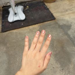 Cat eye gel mani