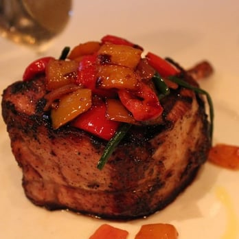 Babbo - Grilled Pork Chop with Cherry Peppers, Cipolline and Aceto Manodori - Italian Near Me - New York, New York Babbo - Grilled Pork Chop with Cherry Peppers, Cipolline and Aceto Manodori - Italian Near Me - New York, New York
