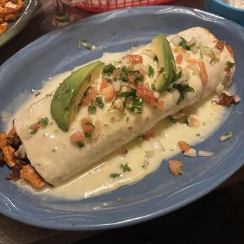 Agave Azul Mexican Cocina - Burrito Carlitos with shrimp chicken steak black beans rice - Mexican Near Me - Boydton, Virginia Agave Azul Mexican Cocina - Burrito Carlitos with shrimp chicken steak black beans rice - Mexican Near Me - Boydton, Virginia