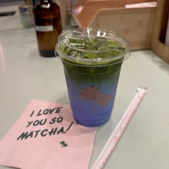 Cha Cha Matcha - Blue Drink w/ Matcha - Coffee & Tea Near Me - Century City, California