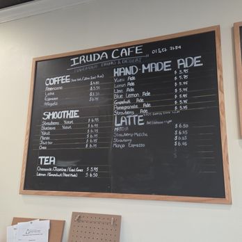 Iruda Cafe - Menu (9/15/26) - Themed Cafes Near Me - Tacoma, Washington