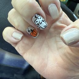 Halloween Snoopy Nails Halloween Snoopy Nails