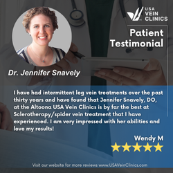 Jennifer Snavely, DO - USA Vein Clinics - Patient Testimonial