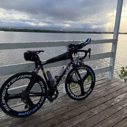 Pearl Harbor Bike Path - Pearl Harbor in the am