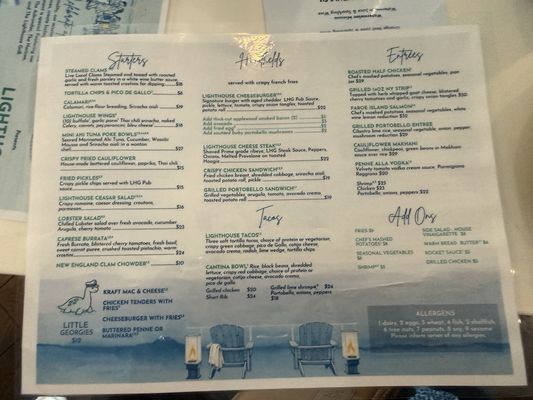 Menu photo 2 Lighthouse Grill Lake George, NY