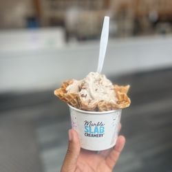 Marble Slab Creamery - Homemade cinnamon with pecans
