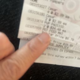 Receipt for proof of purchase .