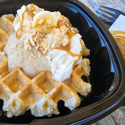 Banana Custard Waffle