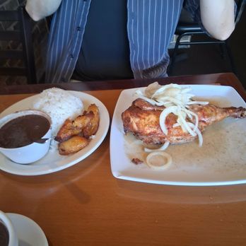 Bella Cuba - 1/2 Garlic Chicken, white rice, black beans and plantains. - Cuban Near Me - Santa Ana, California