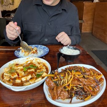 Spy C Cuisine - V2.Mapo Tofu & Spicy Garlic Beef - Chinese Near Me - Forest Hills, New York Spy C Cuisine - V2.Mapo Tofu & Spicy Garlic Beef - Chinese Near Me - Forest Hills, New York