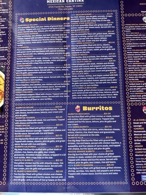 Menu photo 5 Margaritas Mexican Cantina Depew, NY