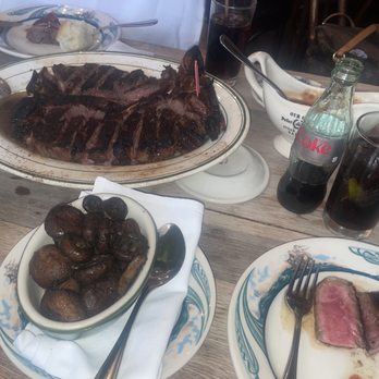 Peter Luger - Good Porterhouse for 3 with fantastic mushrooms !!! - Steakhouses Near Me - Brooklyn, New York Peter Luger - Good Porterhouse for 3 with fantastic mushrooms !!! - Steakhouses Near Me - Brooklyn, New York
